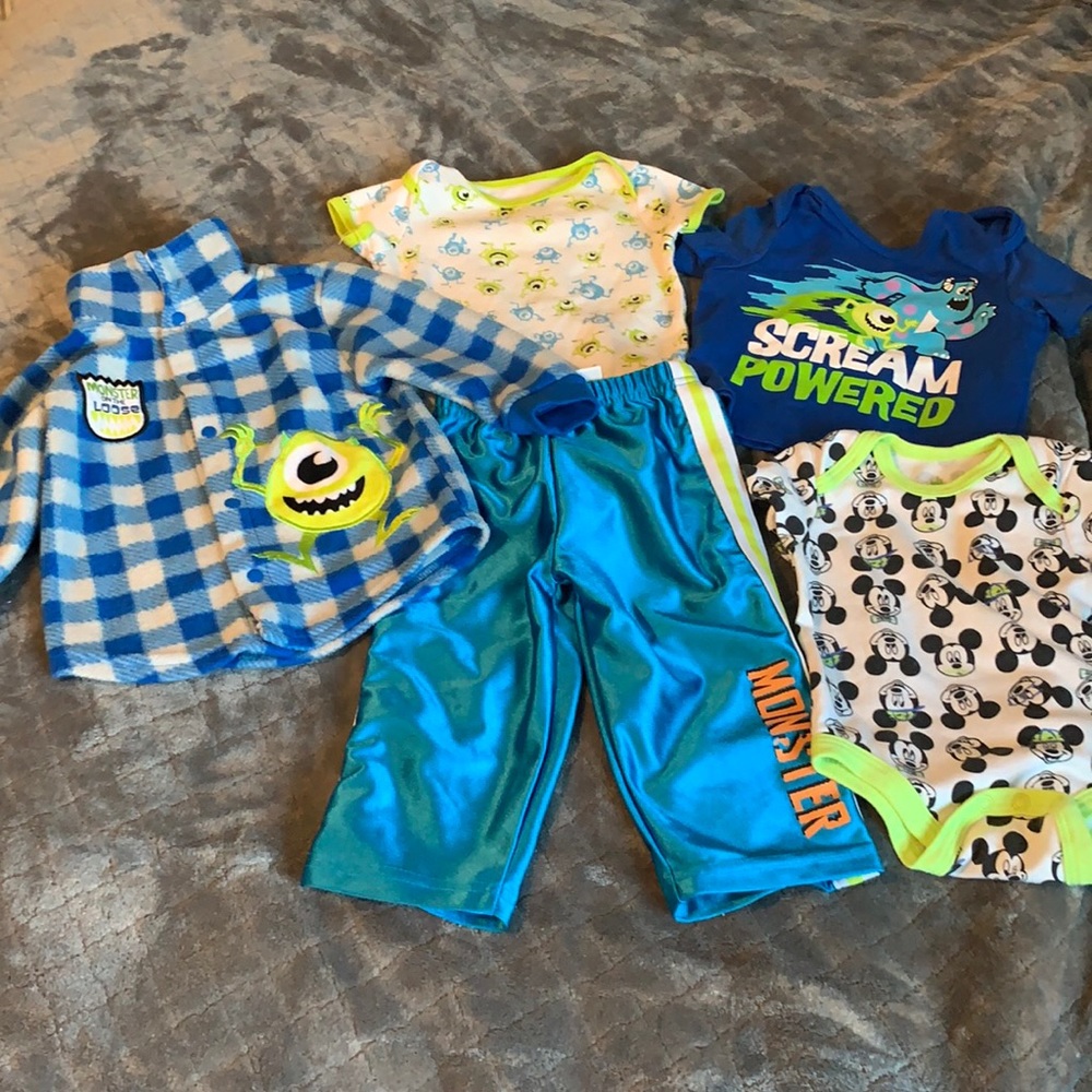 Disney set for your little Monster!  6-12 months